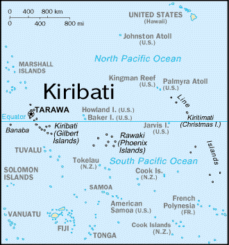 Map of Kiribati